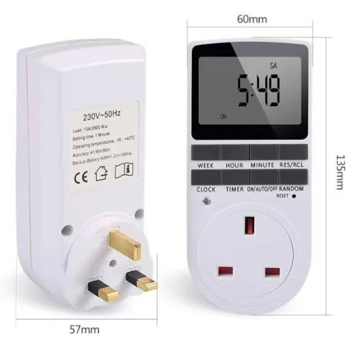 Digital Timer Socket Plug