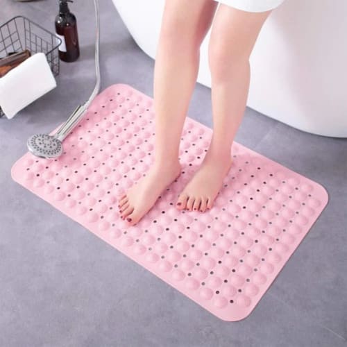 Non-slip Bath Mat For Tub And Shower - 38cmx76cm - Pink