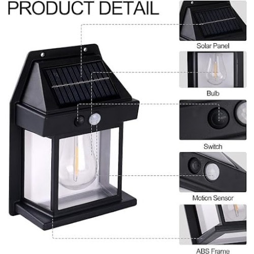 Solar Powered Wall Light