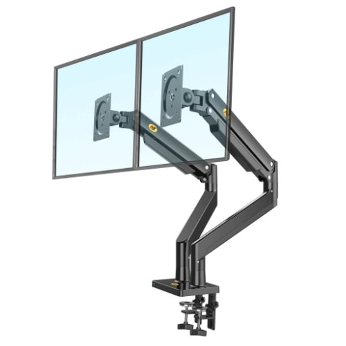 G32 22"- 32" With 15kg Max Payload Heavy Duty Dual Vesa Monitor Desk Mount Stand Motion