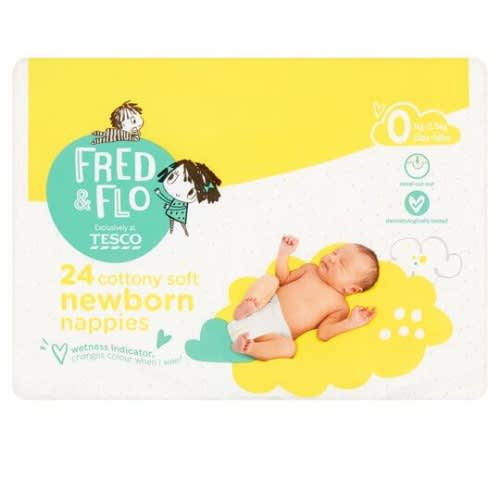 Fred & Flo New-born Size 0 24 Nappies