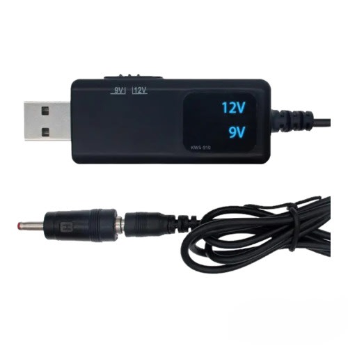 5V USB A To 9V/12V Boost Converter For Routers Blue LED