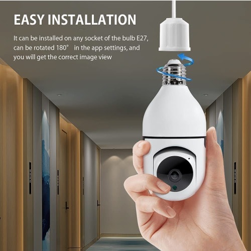 Wifi Rotational Bulb Camera