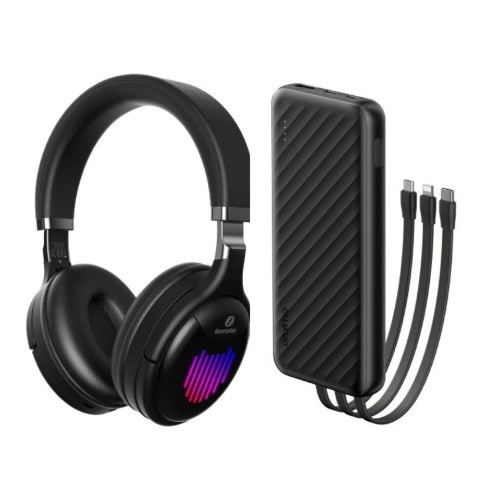 Original Slice Link 3built-in-one Powerbank 10000mah With Cables+headphone