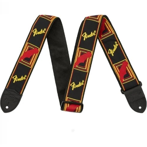 Fender Multicolor Guitar Strap   Red