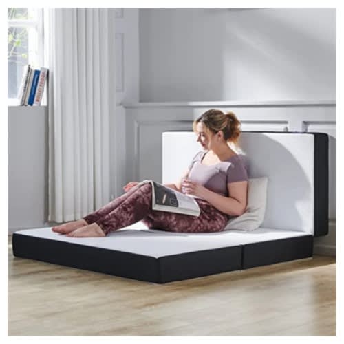 Portable Foldable Outdoor Picnic And Camping Mattress - 4ft X 6ft X 4" - White