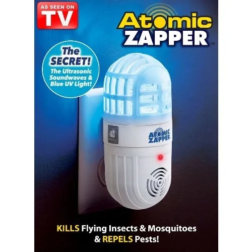Atomic Zapper 2-in-1 Ultrasonic Pest Repeller & Bug Zapper - 400mAh