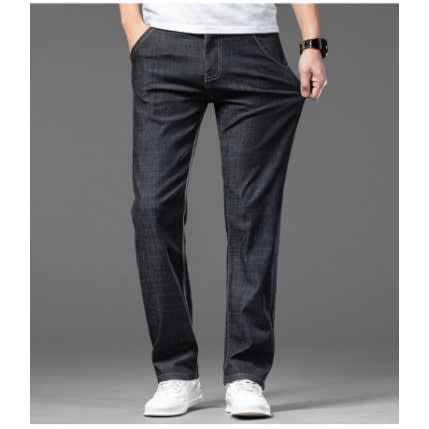 Trendy Plain Stock Black Jean For Men
