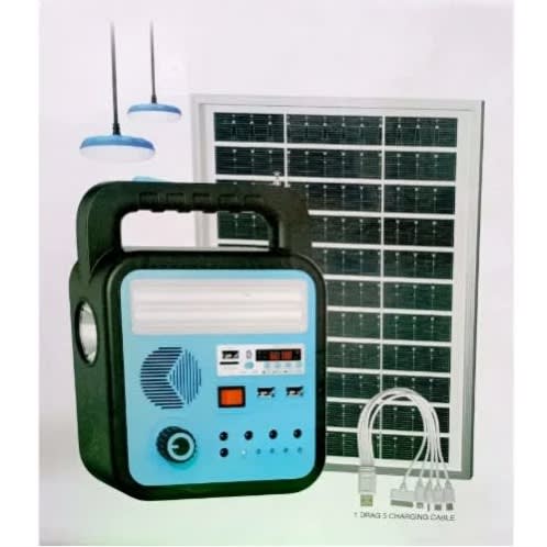 Dp Solar Power System Kit With Bluetooth + Mp3 And Radio