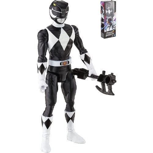 Power Rangers Mighty Morphin Ranger With Power Sword -12"- Black