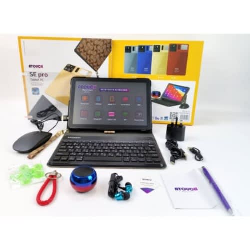 Atouch Se Pro Tablet With Keyboard - 10.1" - 512GB ROM - 12GB RAM- 4G Dual Sim