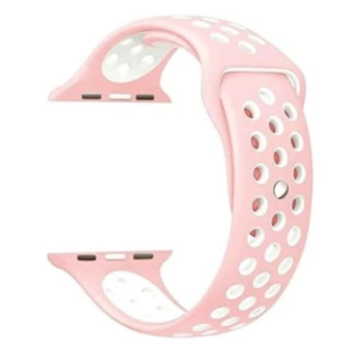 Watch Bands For iWatch - Pink - Dotted White - 4MM