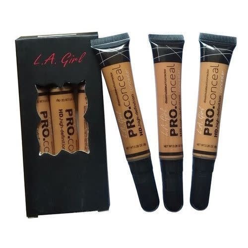 La Girl Pro Concealer Set - Fawn / Toffee & Cool Tan - 3in1