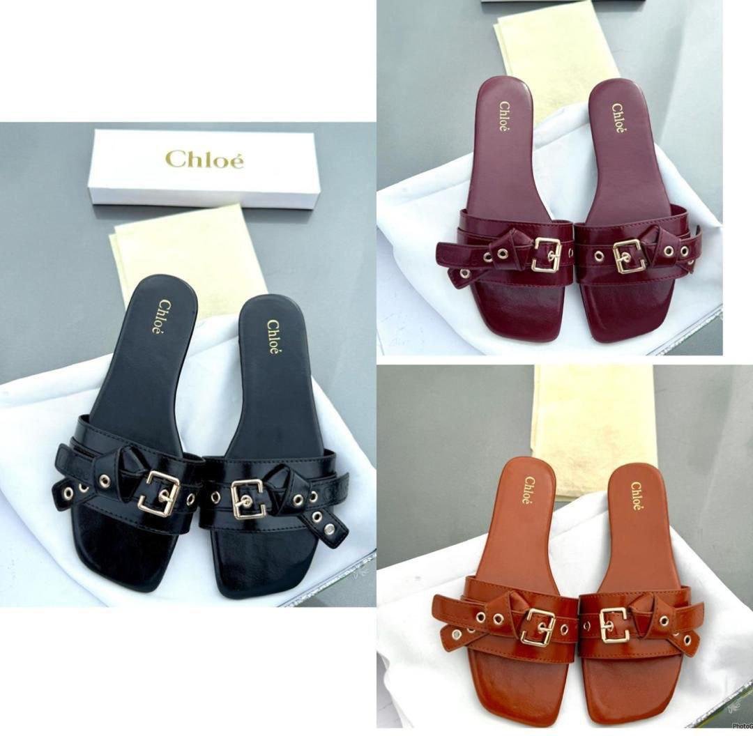 LUXURY CHLOE FLAT SLIPPERS,