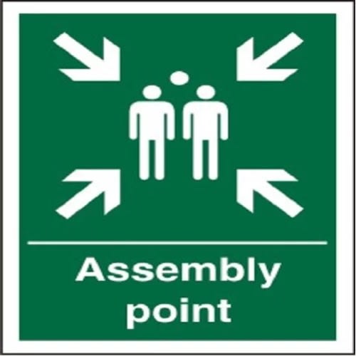 Safety Signages - Assembly Point Sign - 400 X 300mm