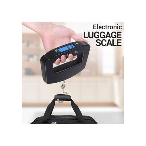 Portable Electronic Digital Luggage Travel Scale - Black