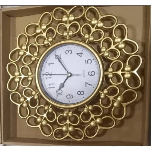 Decorative Antique Style Wall Clock - Gold