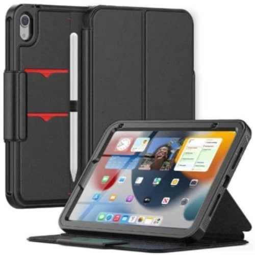 Shockproof Armor Defender Smart Flip Case For Ipad Mini 6