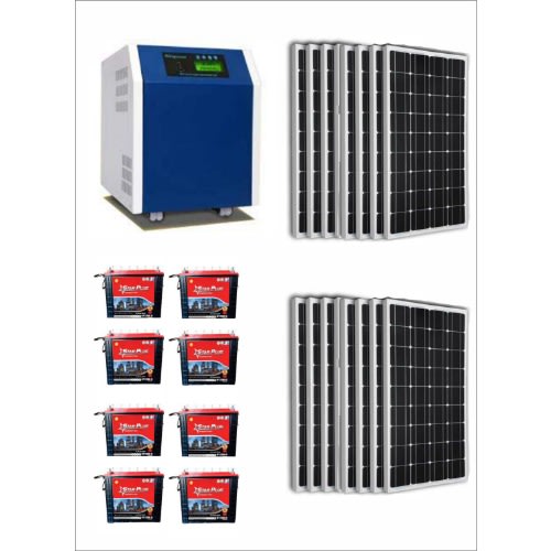 Afripower 5kva 96v Inverter System With 8 Units 220ah Starplus Battery / 16 Solar Panels