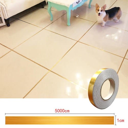 Tile Sticker Gap Sealing Tape Color Self-adhesive Wall & Floor Decor Tape - 5meter