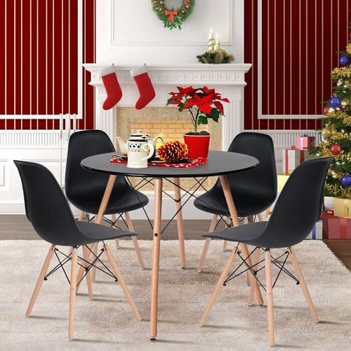 5 Piece Dining Set - Black