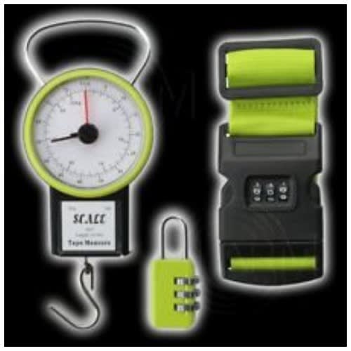 3pcs Travel Luggage Set - Scale - Strap - Lock
