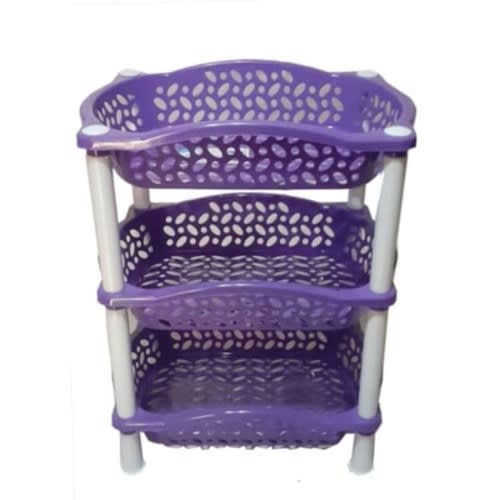 3 Tiers Multipurpose Plastic Trolley