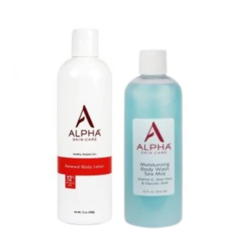 Alpha Skincare Renewal Body Lotion 500ml And Body Wash 500ml Combo