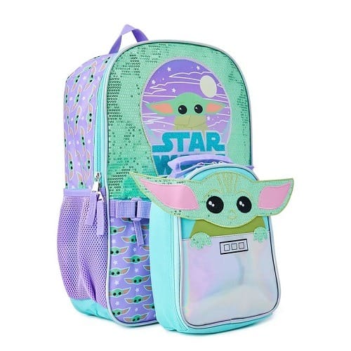 Baby Yoda School Backpack With Lunch Tote Bag