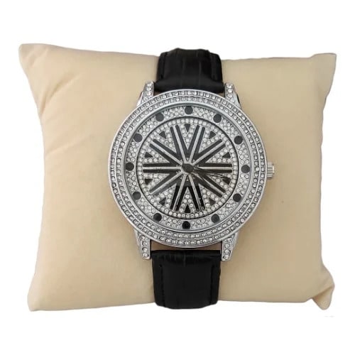 Unisex Iced Spinning Dial Watch