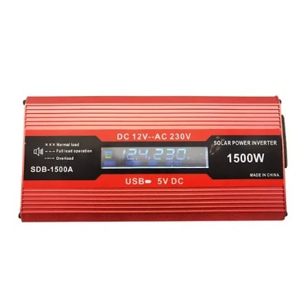 Foval Lcd Voltage Display Power Inverter Dc 12v To Ac 220v -1500W