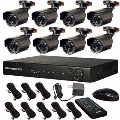 8 Camera CCTV with Internet & 3G Phone View