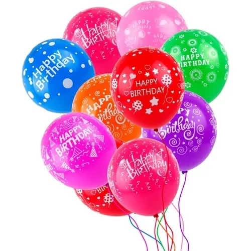 Happy Birthday Party Balloons - 100pieces