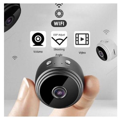 Mini Security Camera With WIFI - Inbuilt Battery And Night Vision
