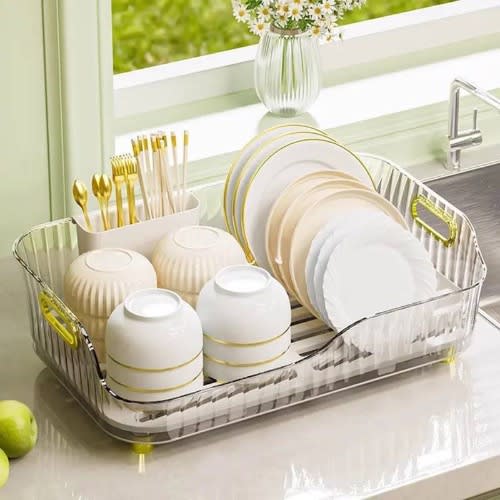 Transparent Acrylic Dish Drainer
