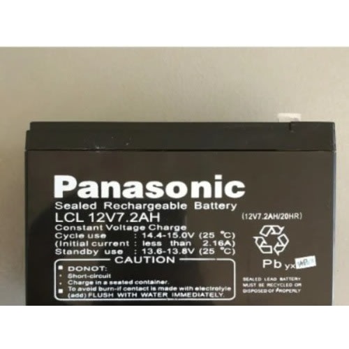 Panasonic Ups Battery - Sealed Rechargeable Lead Acid - 12v 7.2Ah