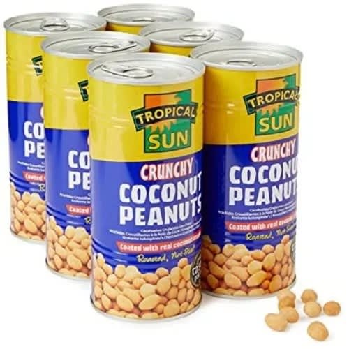 Tropical Sun Crunchy Coconut Peanuts - 330g X12