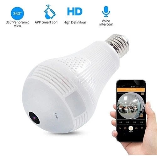 Smart WIFI Spy Camera Light Bulb