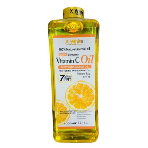 X-white Body Corrector Oil  Vitamin C Whitening & Glowing Oil 1000ml
