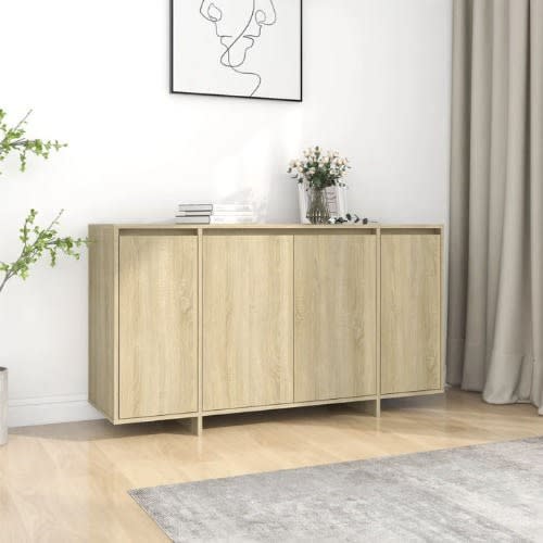Leon 4 Doors Sonoma Oak Sideboard