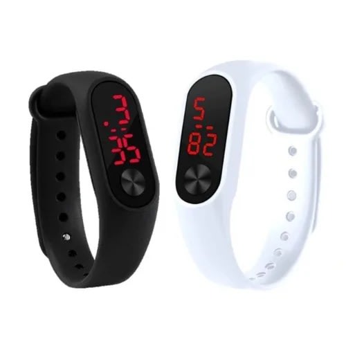 2 In 1 Unisex Silicone Wristwatch