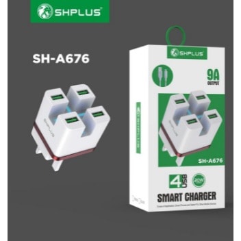 Shiplus 4 Port Usb Fast Charger Sh-a676