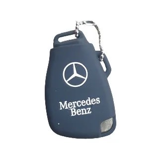 Silicone Remote Key Cover For Mercedes Benz - Black /white