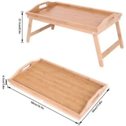 Foldable Bamboo Bed Tray