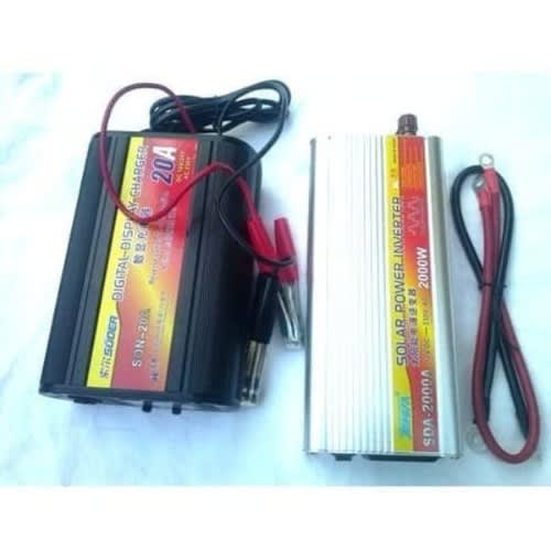 Battery Charger inverter With Digital Display - 12V 2000W + 20a