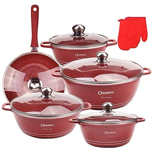 Granite Coating  Cookware Set  - 12 Pieces