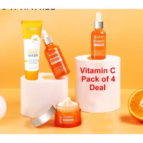 Vitamin C Series Pack of 4 Face Wash + Eye Serum + Face Serum + Face Cream