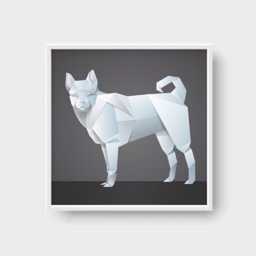 Wall Art Digital Print 30" By 30"-ready To Hang Plain White Glass Frame 2022