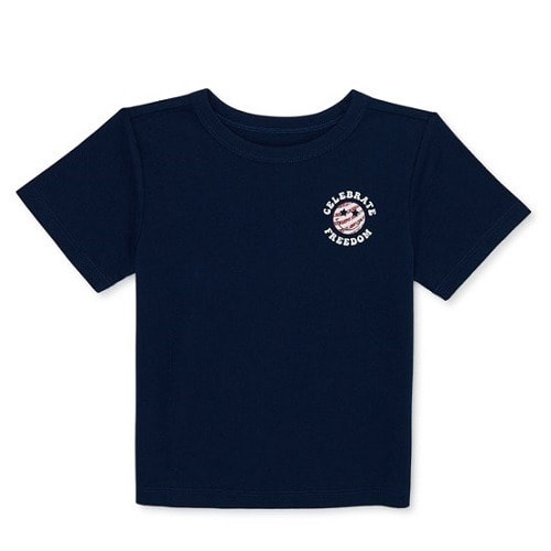 Americana Kids Celebrate Freedom Short Sleeve T- Shirt - Blue
