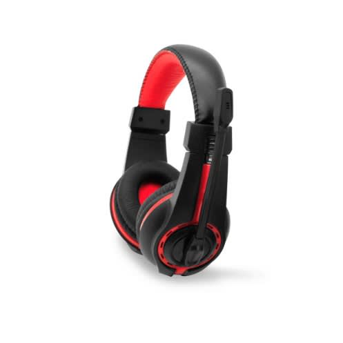 Hv-h2116d Stereo Headset With PC Microphone - Black & Red